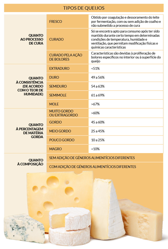 tipos de queijos