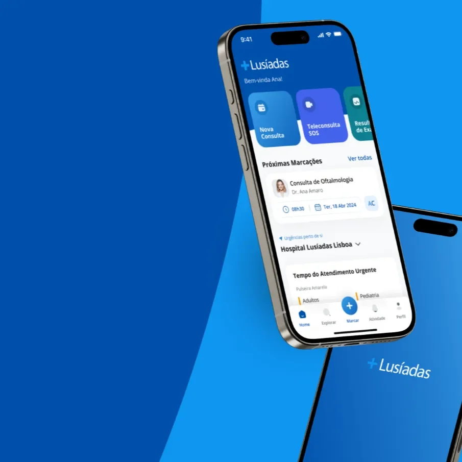 Marque as suas consultas e exames na App +Lusíadas