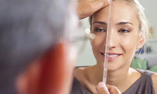 ​Para identificar a necessidade de realizar uma rinoplastia será necessário procurar um otorrinolaringologista para fazer o exame clínico.