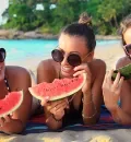 Faça escolhas saudáveis quando comer na praia