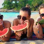 Faça escolhas saudáveis quando comer na praia